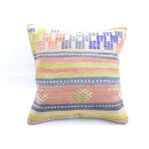 Handmade Vintage Turkish Throw Pillow Cover